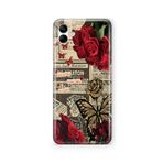 Multitronic Samsung Galaxy A04 ile Uyumlu Kırmızı Güller Tasarım Baskılı Şeffaf Kılıf