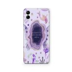 Multitronic Samsung Galaxy A04 ile Uyumlu Lavender Haze Tasarım Baskılı Şeffaf Kılıf