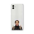 Multitronic Samsung Galaxy A04 ile Uyumlu Post Malone Tasarım Baskılı Şeffaf Kılıf