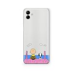 Multitronic Samsung Galaxy A04 ile Uyumlu Snoopy Tasarım Baskılı Şeffaf Kılıf