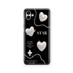 Multitronic Samsung Galaxy A04 ile Uyumlu Star Tasarım Baskılı Şeffaf Kılıf