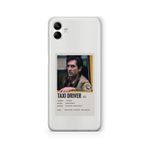 Multitronic Samsung Galaxy A04 ile Uyumlu Taxi Driver Palaroid Poster Tasarım Baskılı Şeffaf Kılıf