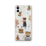Multitronic Samsung Galaxy A04 ile Uyumlu Teddy Tasarım Baskılı Şeffaf Kılıf