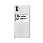 Multitronic Samsung Galaxy A04 ile Uyumlu The Art of Eye Contact Tasarım Baskılı Şeffaf Kılıf