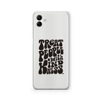 Multitronic Samsung Galaxy A04 ile Uyumlu Treat People Tasarım Baskılı Şeffaf Kılıf