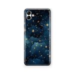 Multitronic Samsung Galaxy A04 ile Uyumlu Yıldızlar Tasarım Baskılı Şeffaf Kılıf