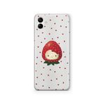 Multitronic Samsung Galaxy A05 ile Uyumlu Çilek Hello Kitty Desenli Şeffaf Telefon Kılıfı
