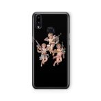 Multitronic Samsung Galaxy A10s ile Uyumlu 3 Melek Tasarım Baskılı Şeffaf Kılıf