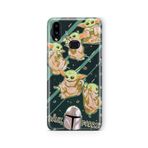 Multitronic Samsung Galaxy A10s ile Uyumlu Baby Yoda Tasarım Baskılı Şeffaf Kılıf