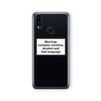 Multitronic Samsung Galaxy A10s ile Uyumlu Bad Language Tasarım Baskılı Şeffaf Kılıf