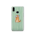 Multitronic Samsung Galaxy A10s ile Uyumlu Balık Gözlü Kedi Desenli Şeffaf Telefon Kılıfı