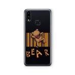 Multitronic Samsung Galaxy A10s ile Uyumlu Bear Tasarım Baskılı Şeffaf Kılıf