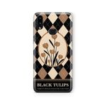Multitronic Samsung Galaxy A10s ile Uyumlu Black Tulips Tasarım Baskılı Şeffaf Kılıf