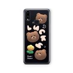 Multitronic Samsung Galaxy A10s ile Uyumlu Bobi Bear Tasarım Baskılı Şeffaf Kılıf