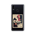 Multitronic Samsung Galaxy A10s ile Uyumlu Casper Tasarım Baskılı Şeffaf Kılıf