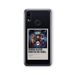 Multitronic Samsung Galaxy A10s ile Uyumlu Demon Slayer Paralorid Poster Tasarım Baskılı Şeffaf Kılıf