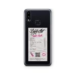 Multitronic Samsung Galaxy A10s ile Uyumlu Doja Cat Hot Pink Albüm Fişi Tasarım Baskılı Şeffaf Kılıf