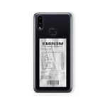 Multitronic Samsung Galaxy A10s ile Uyumlu Eminem Albüm Fişi Tasarım Baskılı Şeffaf Kılıf