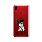 Multitronic Samsung Galaxy A10s ile Uyumlu Fearless Tasarım Baskılı Şeffaf Kılıf, laroa10s0188