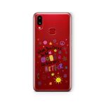 Multitronic Samsung Galaxy A10s ile Uyumlu Get Better Tasarım Baskılı Şeffaf Kılıf