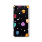 Multitronic Samsung Galaxy A10s ile Uyumlu Gezegenler Tasarım Baskılı Şeffaf Kılıf