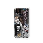Multitronic Samsung Galaxy A10s ile Uyumlu Gotik Kelebek Desenli Şeffaf Telefon Kılıfı