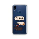 Multitronic Samsung Galaxy A10s ile Uyumlu Im Fine Tasarım Baskılı Şeffaf Kılıf