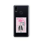 Multitronic Samsung Galaxy A10s ile Uyumlu İskelet Tasarım Baskılı Şeffaf Kılıf