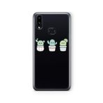 Multitronic Samsung Galaxy A10s ile Uyumlu Kaktüs Tasarım Baskılı Şeffaf Kılıf