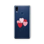Multitronic Samsung Galaxy A10s ile Uyumlu Kalp Balon Tasarım Baskılı Şeffaf Kılıf