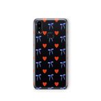 Multitronic Samsung Galaxy A10s ile Uyumlu Kalp ve Kurdele Desenli Şeffaf Telefon Kılıfı