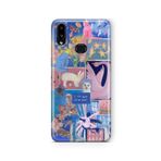 Multitronic Samsung Galaxy A10s ile Uyumlu Kolaj Tasarım Baskılı Şeffaf Kılıf