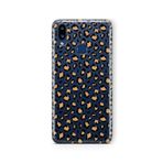 Multitronic Samsung Galaxy A10s ile Uyumlu Leopar Desen Tasarım Baskılı Şeffaf Kılıf