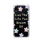 Multitronic Samsung Galaxy A10s ile Uyumlu Live The Life Tasarım Baskılı Şeffaf Kılıf