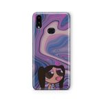 Multitronic Samsung Galaxy A10s ile Uyumlu Mor Blur Tasarım Baskılı Şeffaf Kılıf