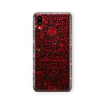 Multitronic Samsung Galaxy A10s ile Uyumlu Mr Doddle Tasarım Baskılı Şeffaf Kılıf