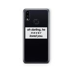 Multitronic Samsung Galaxy A10s ile Uyumlu Never Loved You Tasarım Baskılı Şeffaf Kılıf