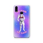 Multitronic Samsung Galaxy A10s ile Uyumlu No Pain No Gain Tasarım Baskılı Şeffaf Kılıf