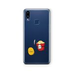 Multitronic Samsung Galaxy A10s ile Uyumlu Patates Tasarım Baskılı Şeffaf Kılıf