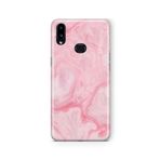 Multitronic Samsung Galaxy A10s ile Uyumlu Pembe Mermer Tasarım Baskılı Şeffaf Kılıf