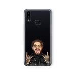 Multitronic Samsung Galaxy A10s ile Uyumlu Post Malone Tasarım Baskılı Şeffaf Kılıf