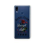 Multitronic Samsung Galaxy A10s ile Uyumlu Rebel Club Tasarım Baskılı Şeffaf Kılıf