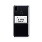 Multitronic Samsung Galaxy A10s ile Uyumlu Sarcasm Tasarım Baskılı Şeffaf Kılıf