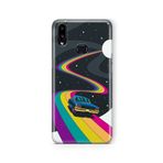 Multitronic Samsung Galaxy A10s ile Uyumlu Space Rider Tasarım Baskılı Şeffaf Kılıf