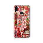 Multitronic Samsung Galaxy A10s ile Uyumlu Strawberry Tasarım Baskılı Şeffaf Kılıf