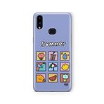 Multitronic Samsung Galaxy A10s ile Uyumlu Summer Tasarım Baskılı Şeffaf Kılıf