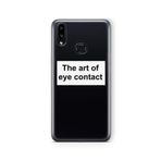 Multitronic Samsung Galaxy A10s ile Uyumlu The Art of Eye Contact Tasarım Baskılı Şeffaf Kılıf