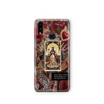 Multitronic Samsung Galaxy A10s ile Uyumlu The Empress Kraliçe Tarot Desenli Şeffaf Telefon Kılıfı