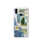 Multitronic Samsung Galaxy A10s ile Uyumlu Van Gogh Desenli Şeffaf Telefon Kılıfı