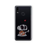 Multitronic Samsung Galaxy A10s ile Uyumlu Wall e Tasarım Baskılı Şeffaf Kılıf
